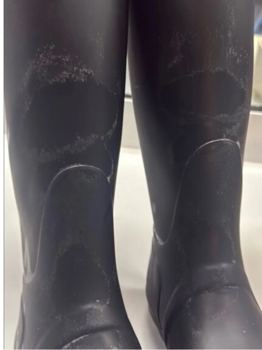Hunter Black Interior Label Boots